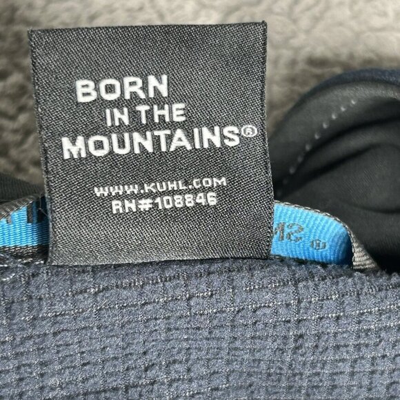 Kuhl Jacket Mens Medium Blue Softshell Full Zip Performance Outdoor Coat Hiking - Picture 4 of 15